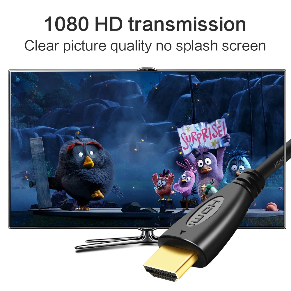 HDMI кабель высокоскоростной аудио видеокабель 1080P позолоченный для компьютера PS4
