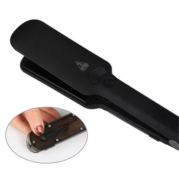 

Electric Hair Straightener Steam Straightening Flat Iron Brush Comb EU PLug