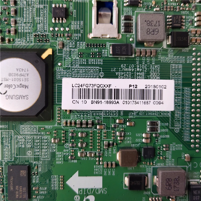 Teste para Samsung Placa Principal Bn91-18993a 18169a Lc24fg70fquxen Motherboard Bn41-02548a C24fg70fqu Bom C24fg73fq Lc24fg73fquxen - Image 3