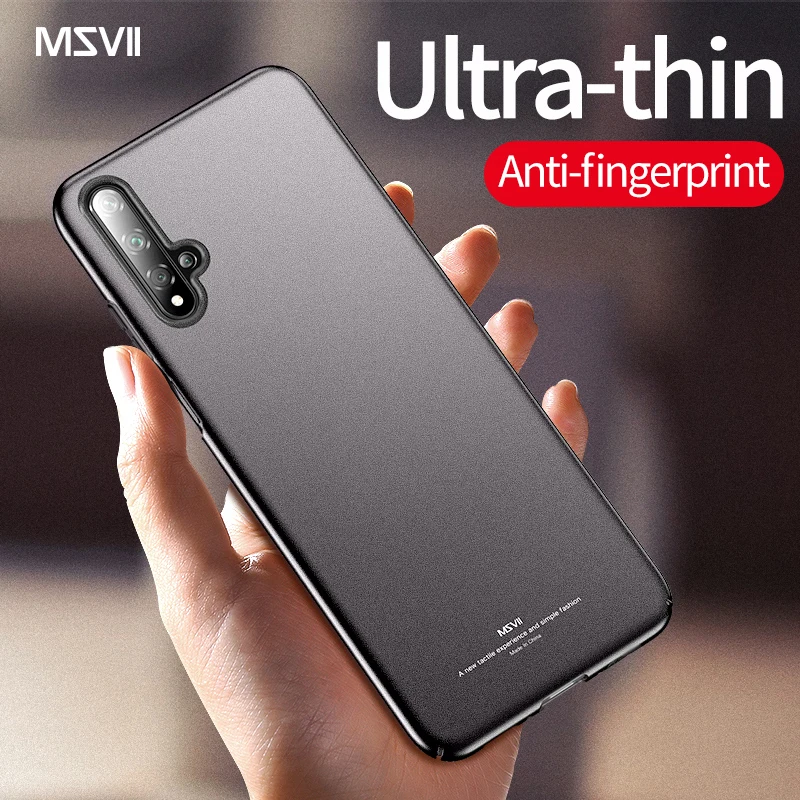 Чехол для Honor 20 Pro MSVII матовый чехол Huawei 10 Lite 10i i 20i 20S Жесткий из поликарбоната View V20