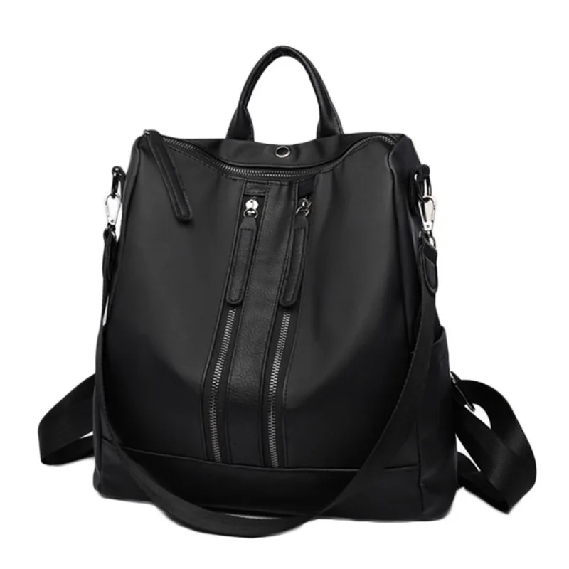 Тканевый Водонепроницаемый модный рюкзак Mochila Mujer, дорожный рюкзак, сумка через плечо, женский рюкзак с защитой от кражи - Цвет: black(style8)