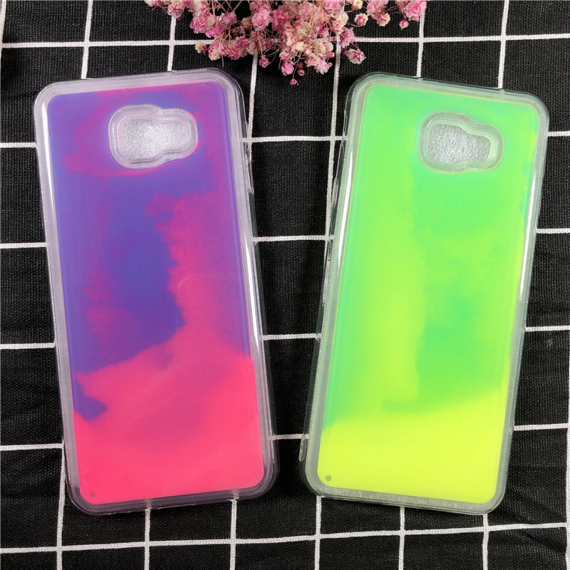 

For samsung galaxy J4 plus J4prime 2018 J415 SM-J415F Luminous Cover Silicone for Samsung J4plus Liquid Glitter Quicksand Bags