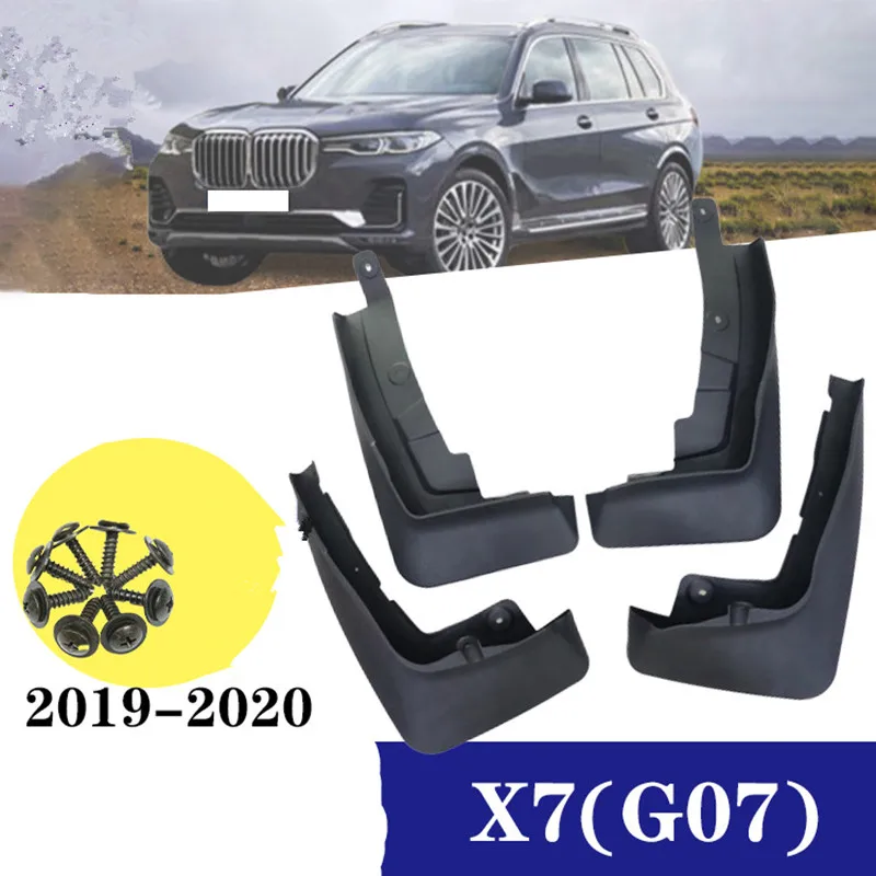 

4pcs/set Car Mud flaps for BMW X7 G07 2019 2020 Mudguards Mudflaps Fenders Mudflap splash guards Tyre Fender Guards Accessories