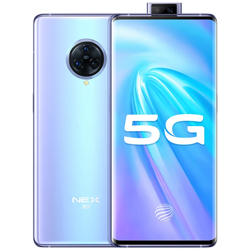 Новая модель оригинала Vivo Nex 3 5G смартфон Super Amoled Snapdragon 855 Plus 6,8" 8 Гб ram 256 ГБ rom 64.0MP+ 16.MP Super VOOC - Цвет: 8gb 256gb blue