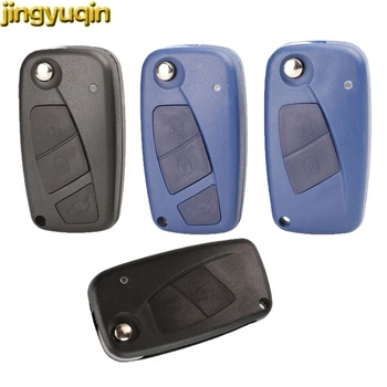 

15pcs jingyuqin Flip Remote Car Key Case Shell For FIAT Iveco Punto Ducato Stilo Panda Idea Doblo Bravo 2/3 Buttons Key Fob