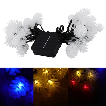 

4.8M 20 LED Solar Powered String Light Outdoor Crystal Ball Fairy Lights For Garden Fence Landscape Christmas Decoration