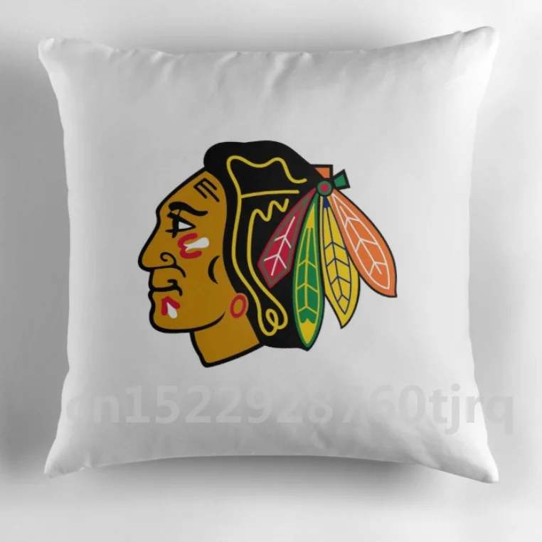 

Chicago Blackhawks Throw Pillow Case - NHL Hockey Design Pillow Case Cotton Made Pillow Case