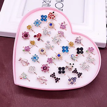 

36 Pcs/lot fashion classical rose gold color women alloy ring lot wholesale jewelry ring set