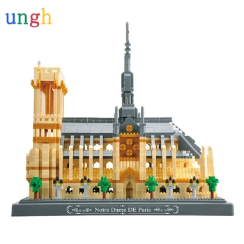 

4018Pcs Notre Dame de Paris World Famous Architecture Building Blocks Micro Bricks Educational Assembly Toy Gift for Children