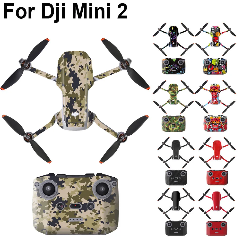 Littleice Waterproof PVC Stickers Decal Skin Cover Protector for DJI Mavic Mini Drone RC H