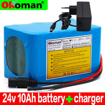 

6s4p 24V10Ah 18650 Battery Lithium Battery 25.2v 10000mAh Electric Bicycle Moped /Electric/Li ion Battery Pack BMS with charger