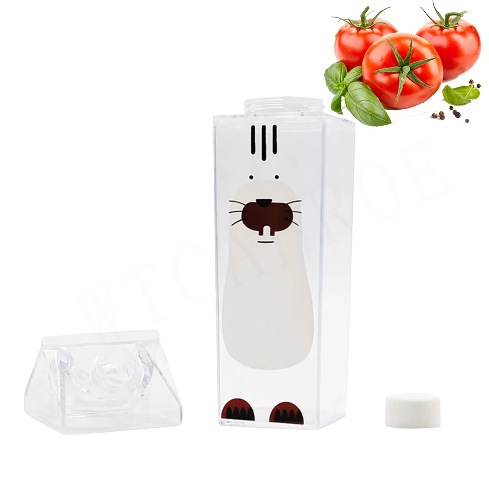 My kitchen Items герметичная протеиновая бутылка для воды, молоко, лимон, Спортивная фруктовая посуда, пластиковый сок, креативная чашка для бутылок для воды - Цвет: style 7