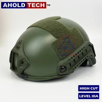 

Aholdtech Genuine ISO NIJ IIIA Lightweight FAST High Cut Style Bulletproof Ballistic Helmet For Army Combat Police Airsoft