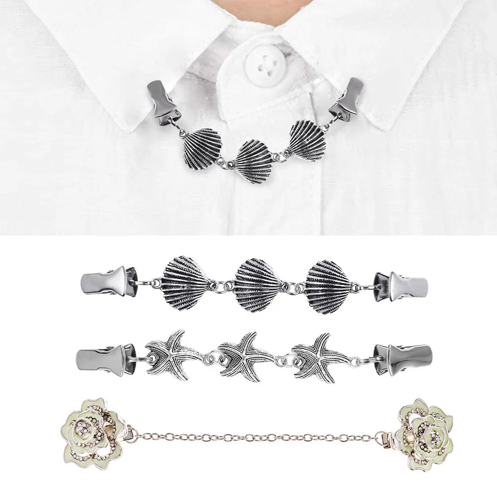 Новый дизайн 3 шт. ретро свитер рубашка платье шаль брошь для шали открытая пряжка