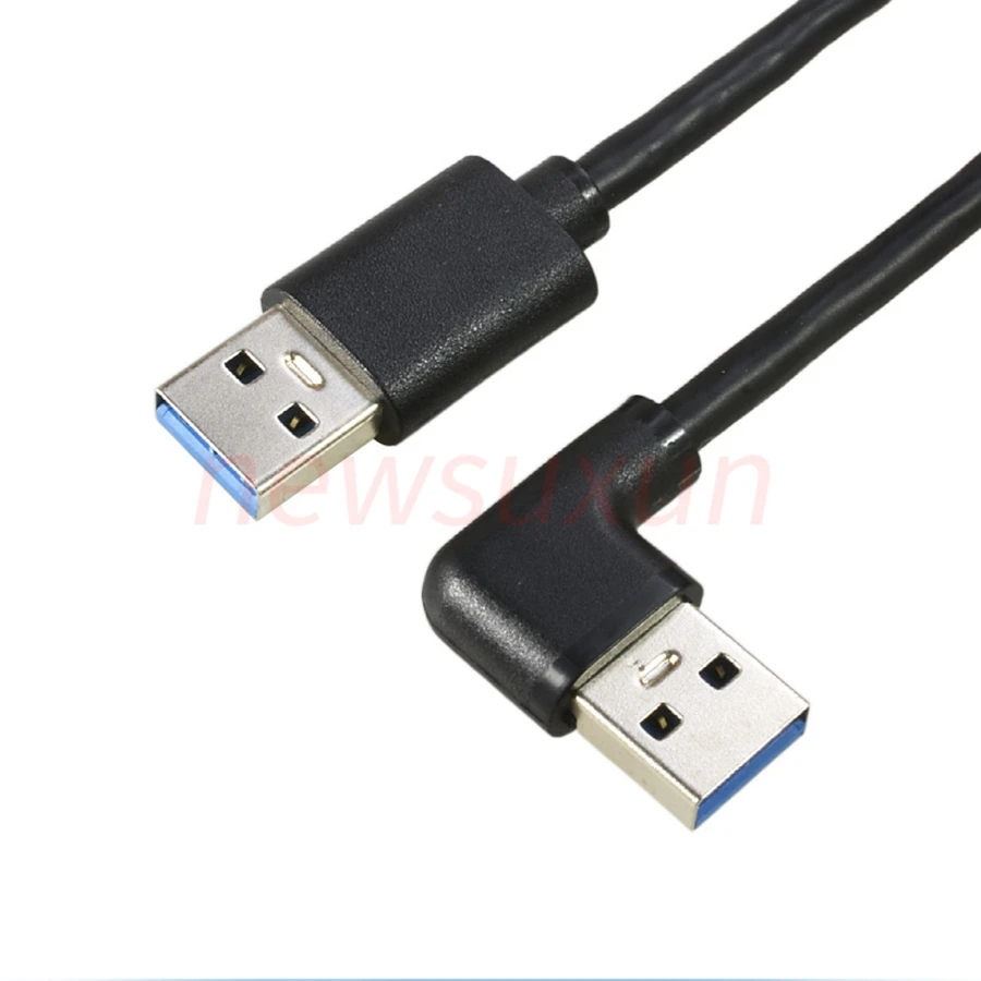 Double Right Angle USB 3.0 Cable - Same Side Double Bend Male to Male Description Image.This Product Can Be Found With The Tag Names Computer Cables Connecting, Computer Peripherals, PC Hardware Cables Adapters, Same side