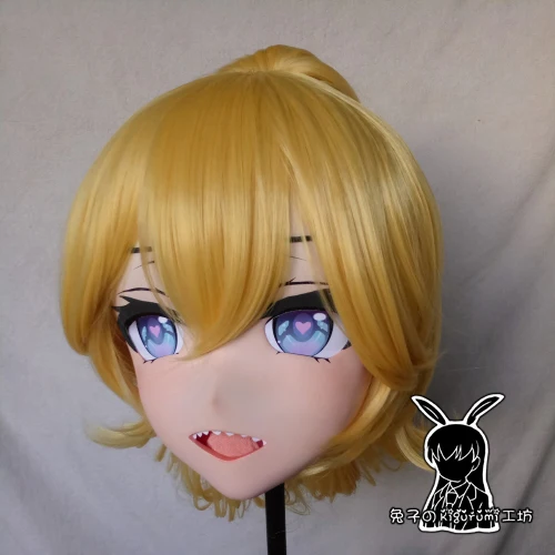 Кролик 64) арбалет Красивая Девушка BJD кукольная маска мультфильм Япония Аниме реалистичные силиконовые Kubah kyi косплей Кигуруми кроссдресс