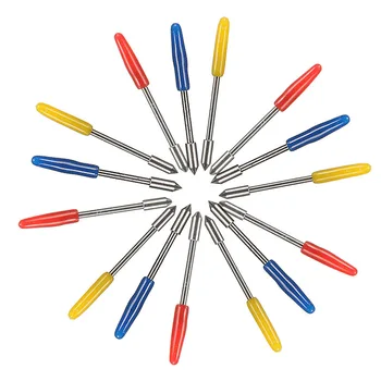 

5pcs Vinyl Cutter Engraving Machine Blades Cutter For Graphtec CB09 Vinyl Cutter Plotter Handle diameter:1mm Overall Length:20mm