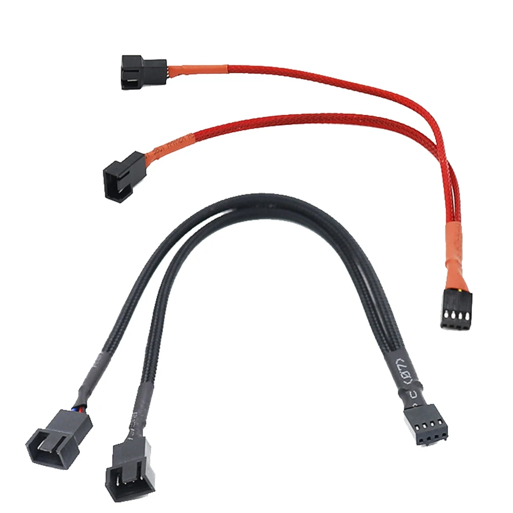 

4Pin Fan PWM Cable 1 to 2 Motherboard 4-Pin Female to PWM Fan 4-Pin Male Multi-fan Temperature Control Extension Cable Fan Cable