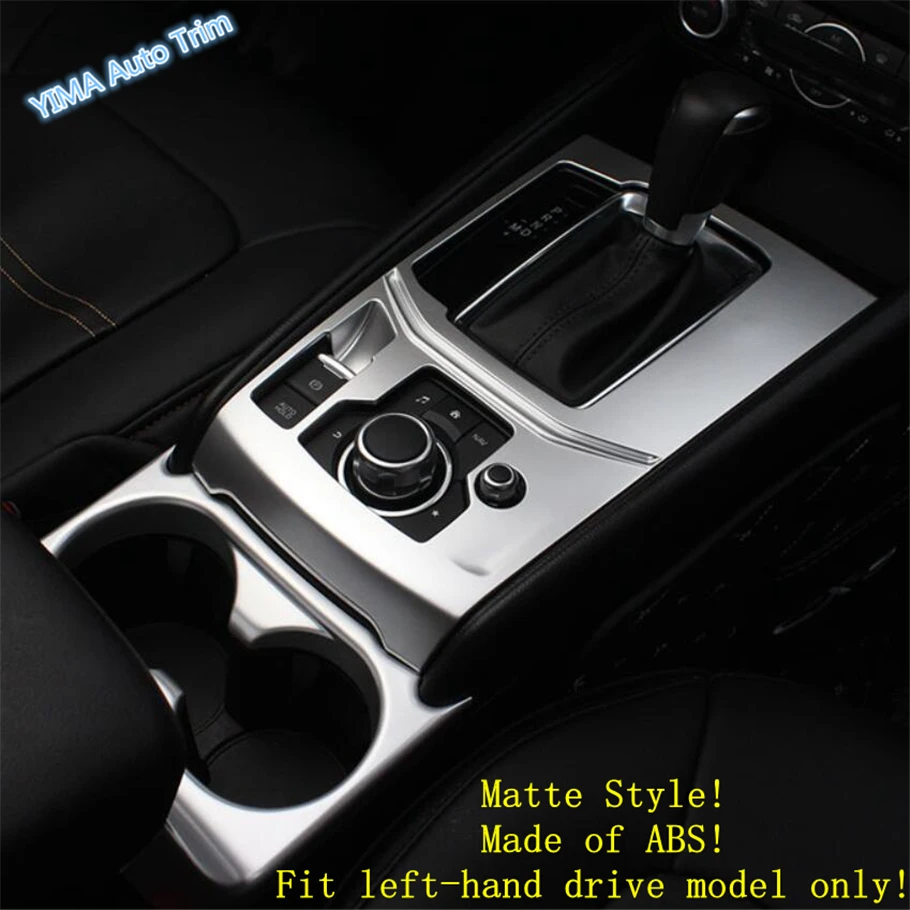 

Lapetus Center Control Stalls Gear Shift / Water Cup Holder Cover Trim Fit For Mazda CX-5 CX5 2017 - 2020 ABS Matte Carbon Fiber