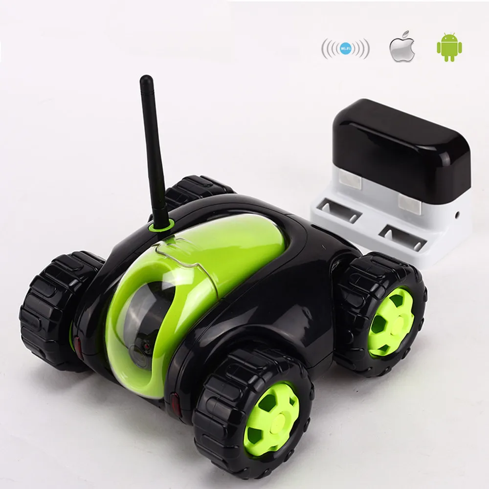 Smart Remote interactive RC Video Car WiFi Surveillance Spy RC Car Two-Way Voice Shooting Photo Video HD Camera Can Be Adjusted