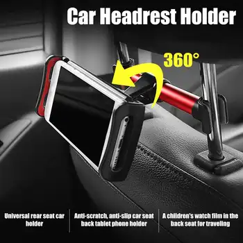 

Adjustable Car Back Seat Holder Mount Bracket Headrest For Phone Pad Mini Phone TV Tablet Universal 4"-11"