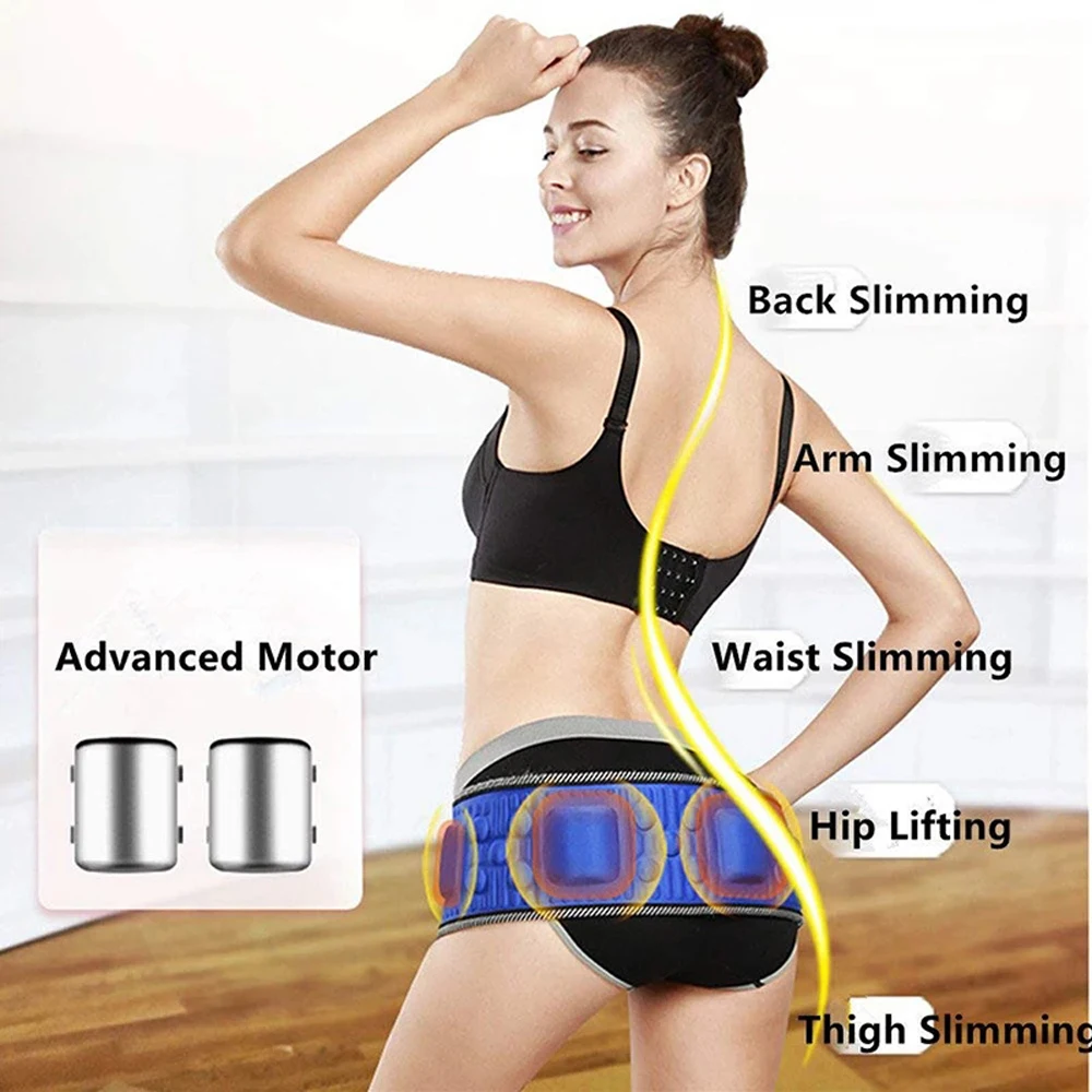 Wireless Electric Massage Slimming Belt Lose Weight Fitness Fat Burning  Vibration Abdominal Belly Muscle Trainer Stimulator