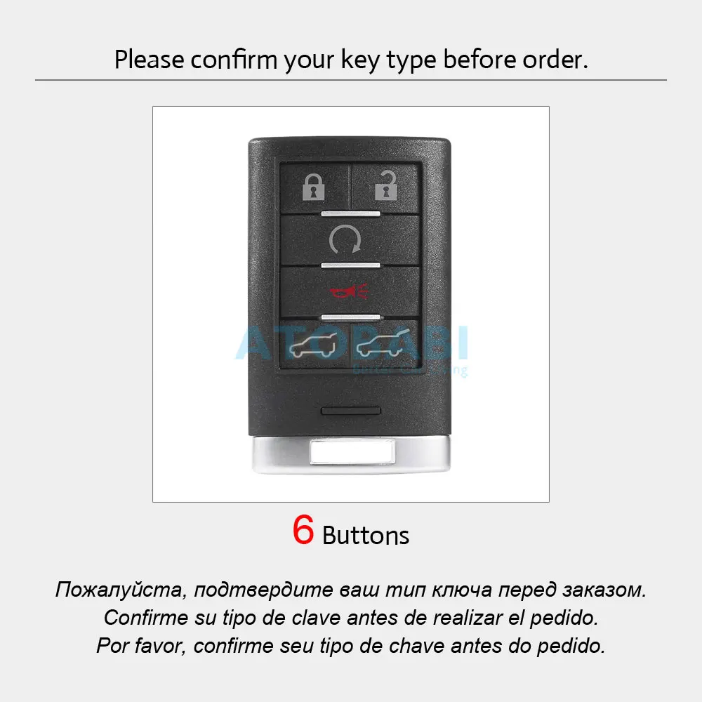 Кожаный чехол для ключей Cadillac Escalade SRX XTS ATSL SLS CTS STS ATS BLS|car key case cover|key for carfob cover |