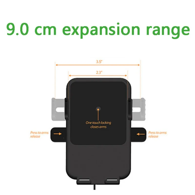 

Car Navigation Mobile Phone Bracket Suction Cup Creative QI Wireless Fast Charging Car Charging Navigation Bracket