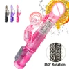 Dildo Rabbit Vibrator for Women 360 Telescopic Clitoris Stimulator Adults Sex Toy for Women Masturbator Female Massager Sex Shop 1