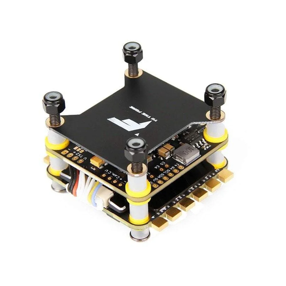 

T-Motor F7 Flight Controller F55A Pro II 55A 3-6s BLHeli32 4-in-1 ESC w/ BEC Flytower Stack For FPV Racing RC Drone