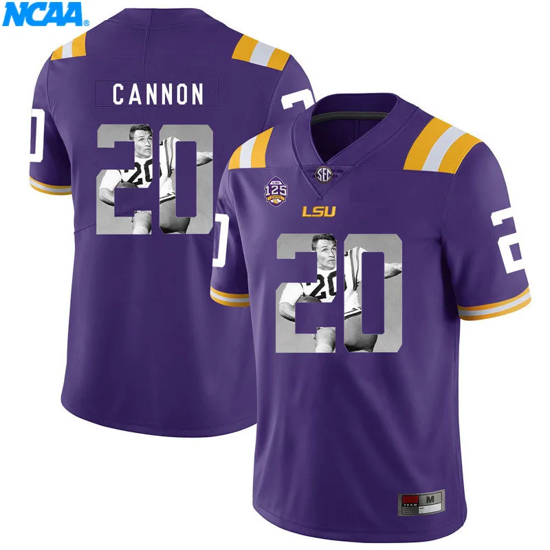 Новое поступление высокое качество JerseysBilly Cannon#20 колледж футболка ограниченной серии Майки S-XXXL - Цвет: 8