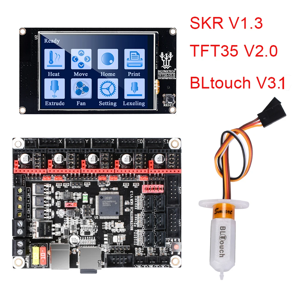 Плата управления BIGTREETECH SKR V1.3 32 бит + TMC2208 TMC2130 BLTouch TFT35 запчасти для сенсорного