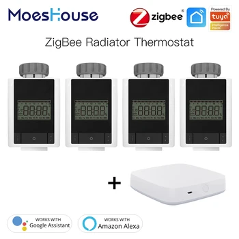 

Tuya ZigBee 3.0 Smart Thermostatic Radiator Valve Home Thermostat Heater TRV Voice Control with Alexa Google home Smart Life