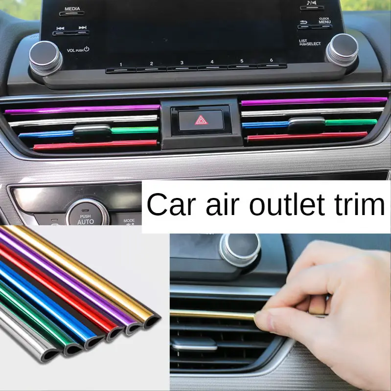 

Automotive air conditioning air outlet decorative strip electroplating bright strip clamp strip interior modification accessorie