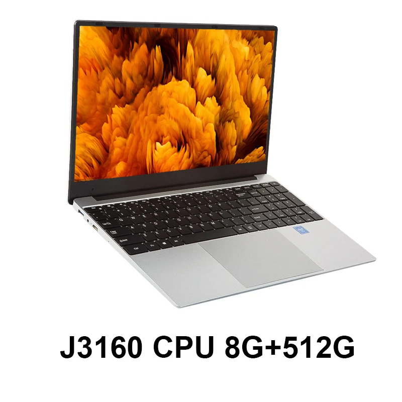 j3160-8G RAM-512G J3160/Core i3 ноутбук 15,6 дюймов с 8G ram 1 ТБ HDD Игровые ноутбуки компьютер с подсветкой Клавиатура ips дисплей ноутбук Win10 OS - Цвет: j3160-8G RAM-512G