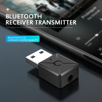 

Mini Audio Adapter For Computer PC Laptop Music USB Bluetooth 5.0 Adapter Bluetooth Dongle 5.0 Transmitter Bluetooth Receiver