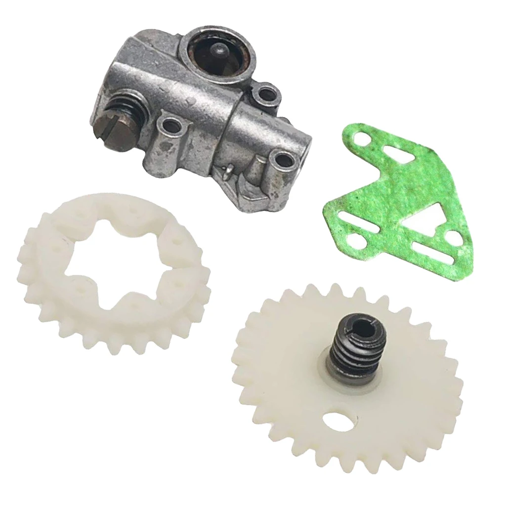 Oil Pump Worm Spur Gear Wheel Set for Stihl MS028 038 048 380 381 Chainsaw