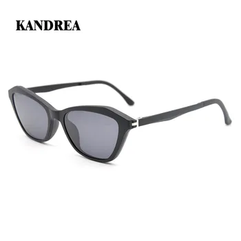 

KANDREA 2020 Spring New Trending Drivering Sunglasses Dual Purpose Magnetic Clip Eyewear Cat Eye Ultem Fashion Eyeglasses Frames