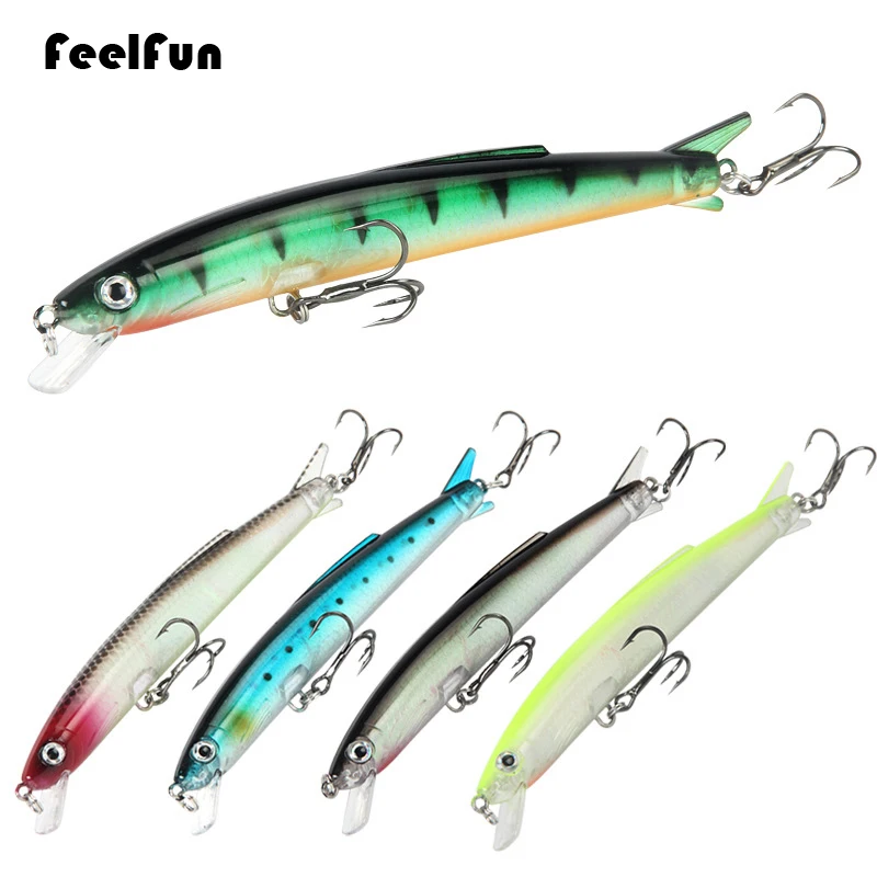 FeelFun 1 шт. рыболовная приманка 110 мм 13 г тонущий гольян жесткая наживка рыболовный