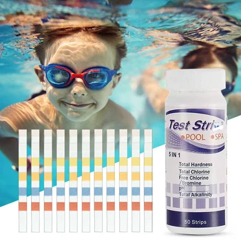 

50pcs Multipurpose Chlorine PH Test Strips SPA Swimming Pool Water Tester Paper J99Store