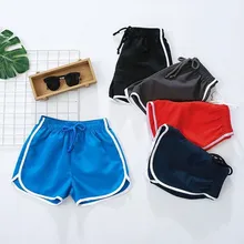 Быстросохнущие детские суперкороткие шорты летняя верхняя одежда новые стильные женские шорты на гусеничном ходу повседневные пляжные шорты для мальчиков и девочек