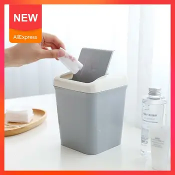 

1pcs Plastic Desk Trash Mini Desktop Ashcan Litter Car Office Storage Trash Trashbox Supplies Trash Desktop For Desk Bin Tr R4V7
