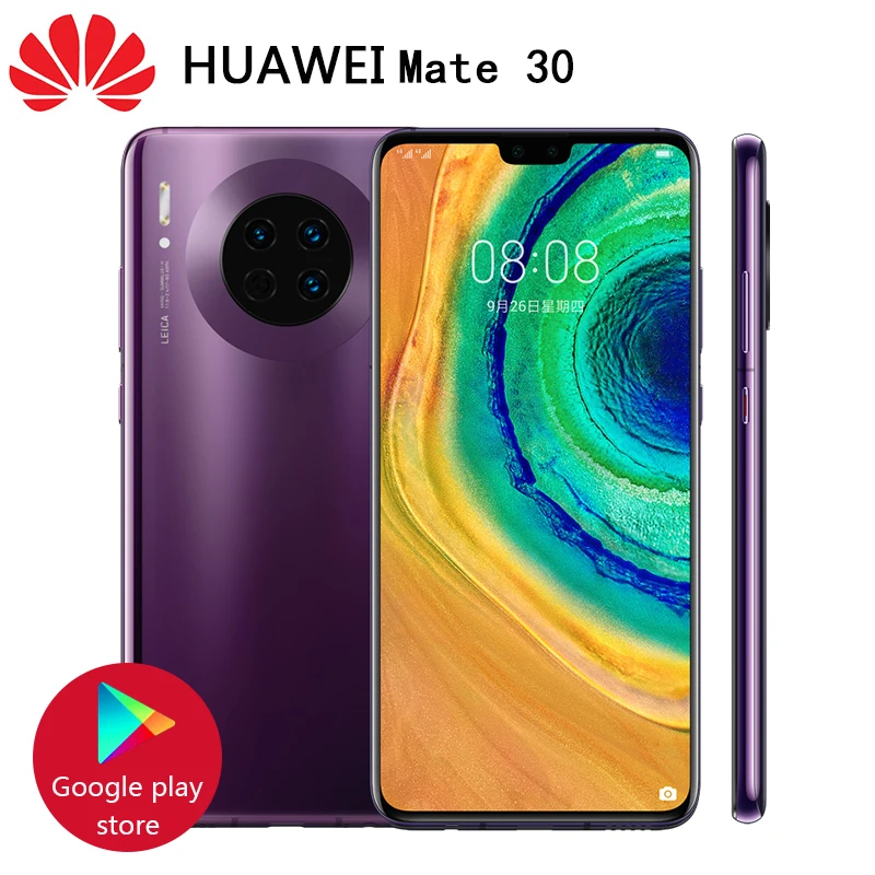 Новый huawei mate 30 8 ГБ ОЗУ 128 Гб ПЗУ Kirin 990 Android 10 0 6 62 &quotFHD 2340X1080 40.0MP 40 Вт супер зарядное