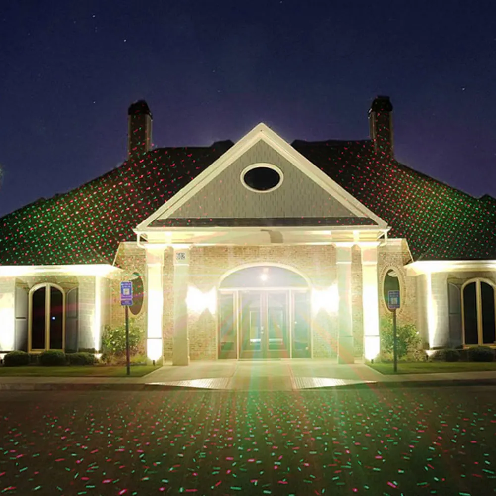 

Xmas LED Garden Laser Spot Remote Controller Christmas Light IP68 Spotlight EU
