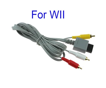 

20PCS For Nintend Wii Portable 1.8m Main 480p Component Game Cable For Wii HDTV Audio Video AV 3RCA Game Adapter Video Cable
