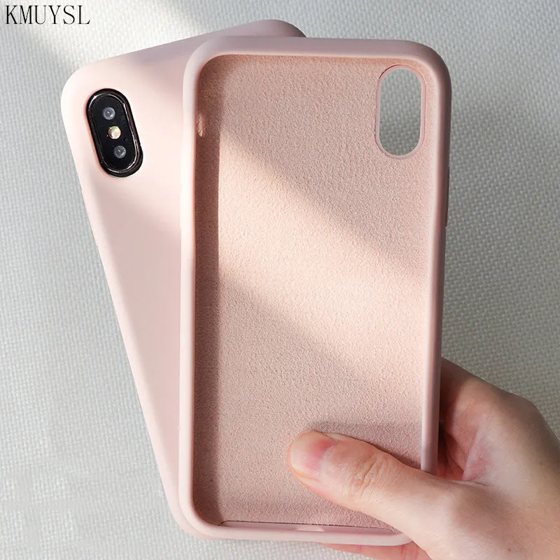 

For Oneplus 7 pro Case Original Liquid Silicone Cover For one plus 7 oneplus 6T one plus 6 7 pro 1+7 Thin Soft Candy Coque Capa