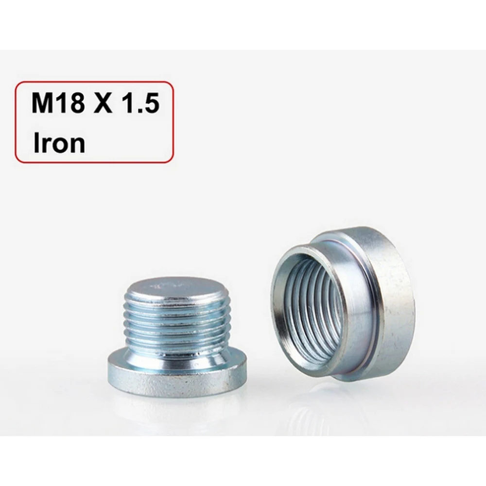 M18x1.5 O2 кислородный датчик Универсальный нержавеющая сталь сваренный втулка и заглушка гайка и Замена для крышки Железный кислородный датчик разделитель соединителей
