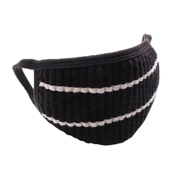 

Unisex Cotton Face Mask Pm2.5 Black Dust Proof Mask Activated Carbon Filter Windproof Mouth-muffle Mouth Mask Face Cover