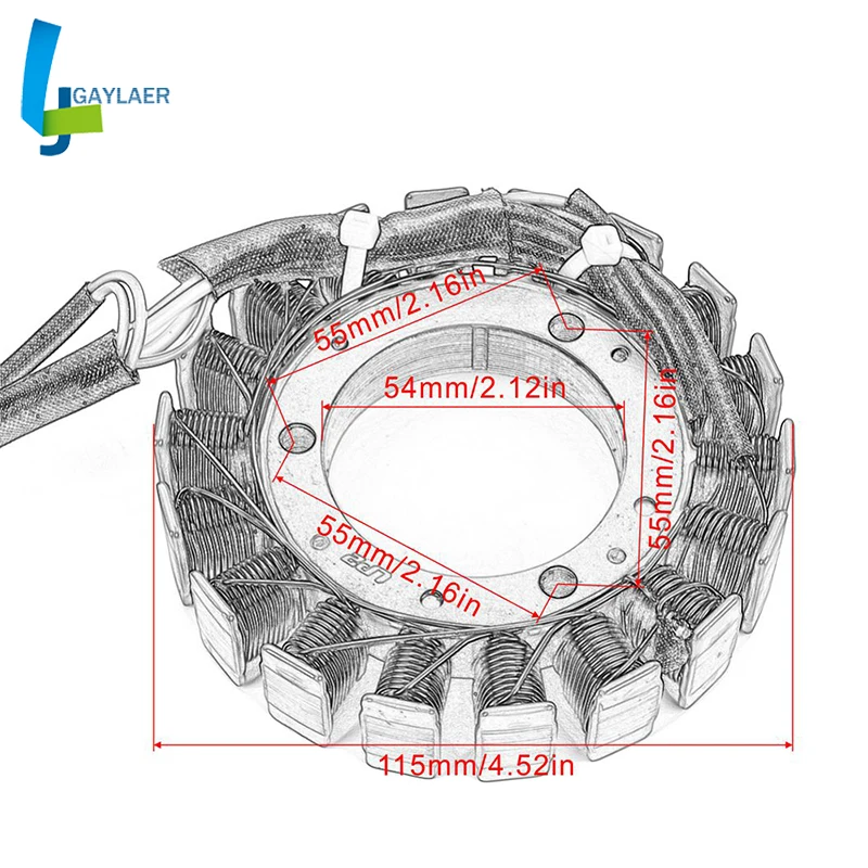 Статор мотоцикла катушки для Yamaha YFM350R RAPTOR 350 YFM40 YFM400F YFM400FH YFM40FBH YFM40FB YFM40FBE большой Медведь 400 2WD 4WD
