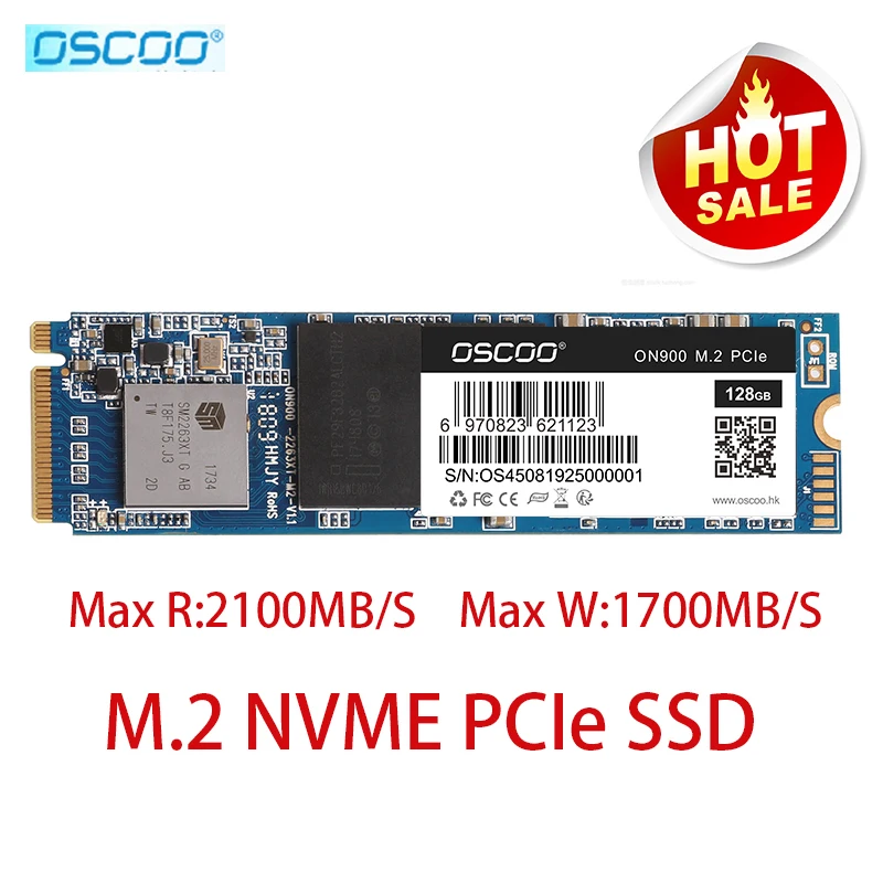 Хит продаж Oscoo M.2 ssd M2 128 Гб PCIe NVME 120 ГБ 500 1 ТБ твердотельный накопитель 2280 внутренний